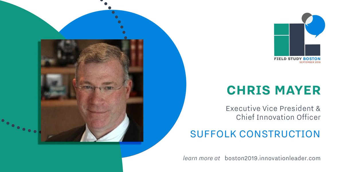 InnoLead's tweet photo. Chris Mayer, Chief #Innovation Office at @SuffolkBuilds, will be talking with us at our fireside chat during our Boston Field Study on Sept. 19th-20th. Join us and many other corporate innovators to be a part of the conversation: https://t.co/xULFv3NBpJ #ILFieldStudy https://t.co/AEjoKd7TXM