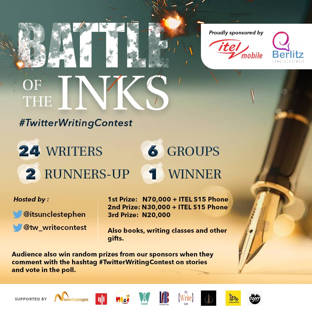 ItsUncleStephen's tweet image. WRITING TRANSFER NEWS

Welcoming the newest signing to the #TwitterWritingContest team of sponsors @BerlitzLanguage, who have now raised the prize money to N120k.

To celebrate, we'll give out N5k to two random followers. To win, read the rules in the picture. @tw_writecontest