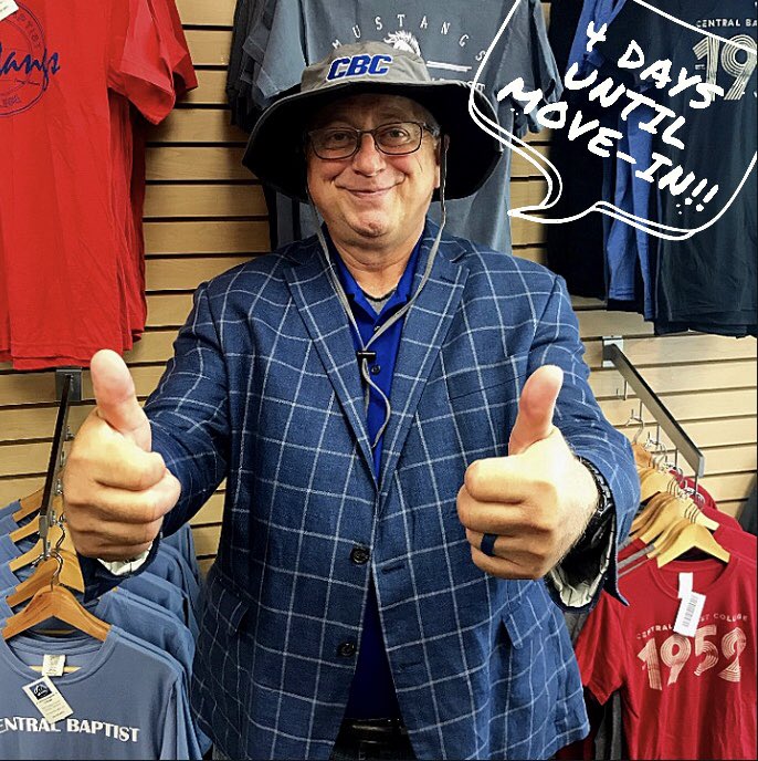 CBCStuServ's tweet photo. Move-in day is 4 Days away! Get ready by visiting the newly updated Mustang Outfitters for all your gear💙💙 https://t.co/Ra3LZzexGO