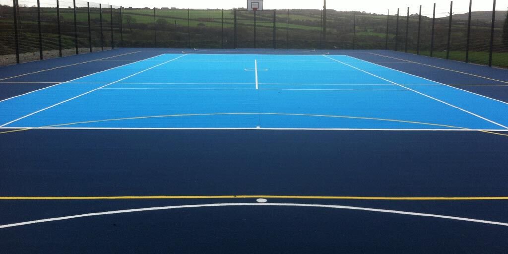 PlayriteSurface's tweet photo. If you’re looking to install a multi-use #GamesArea (or #MUGA), we have all the products, experience and service you need! Take a look at our #MUGASurfaces here: https://t.co/KnVN5WuwEc https://t.co/6g2KBoqgJN