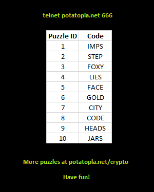 If you missed <a href="/dungeonsatdefc1/">Dungeons@Defcon</a> at <a href="/defcon/">DEF CON</a> this year, here are a few of the puzzles I created for the contest. Have fun with them!