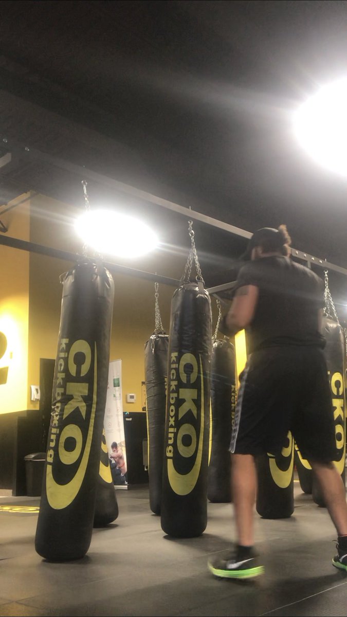 Never be afraid to try something new..got up at 5am for my first ever kickboxing 🥊 class <a href="/ckokickboxing/">CKO Kickboxing</a> ..my arms and legs feel like spaghetti 🍝