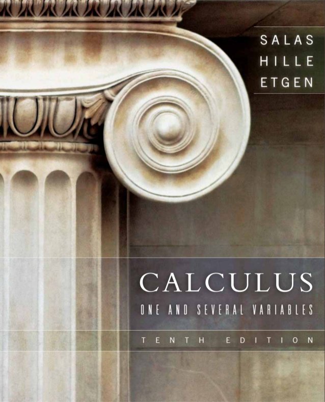 elsolucionario's tweet photo. Cálculo de Una y Varias Variables - Salas, Hille, Etgen - 10ma Edición / https://t.co/irChREm5GV
---
#Cálculo #Calculus #CalculusSingleVariable #Etgen #solucionarios #SolutionsManual #CálculoDiferencial #CálculoIntegral #CálculoMultivariable https://t.co/taGrdNFFTO