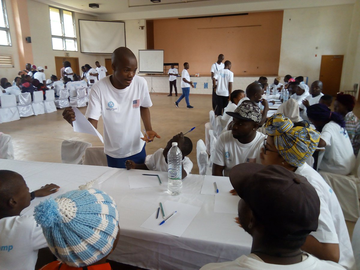 GeorgeCHE2's tweet photo. #Day2, My YALI Family 2019 Youth Camp. Career orientation of mentees by mentors. Ambassador of US Embassy Yaounde expected later today. https://t.co/2tmB36887q