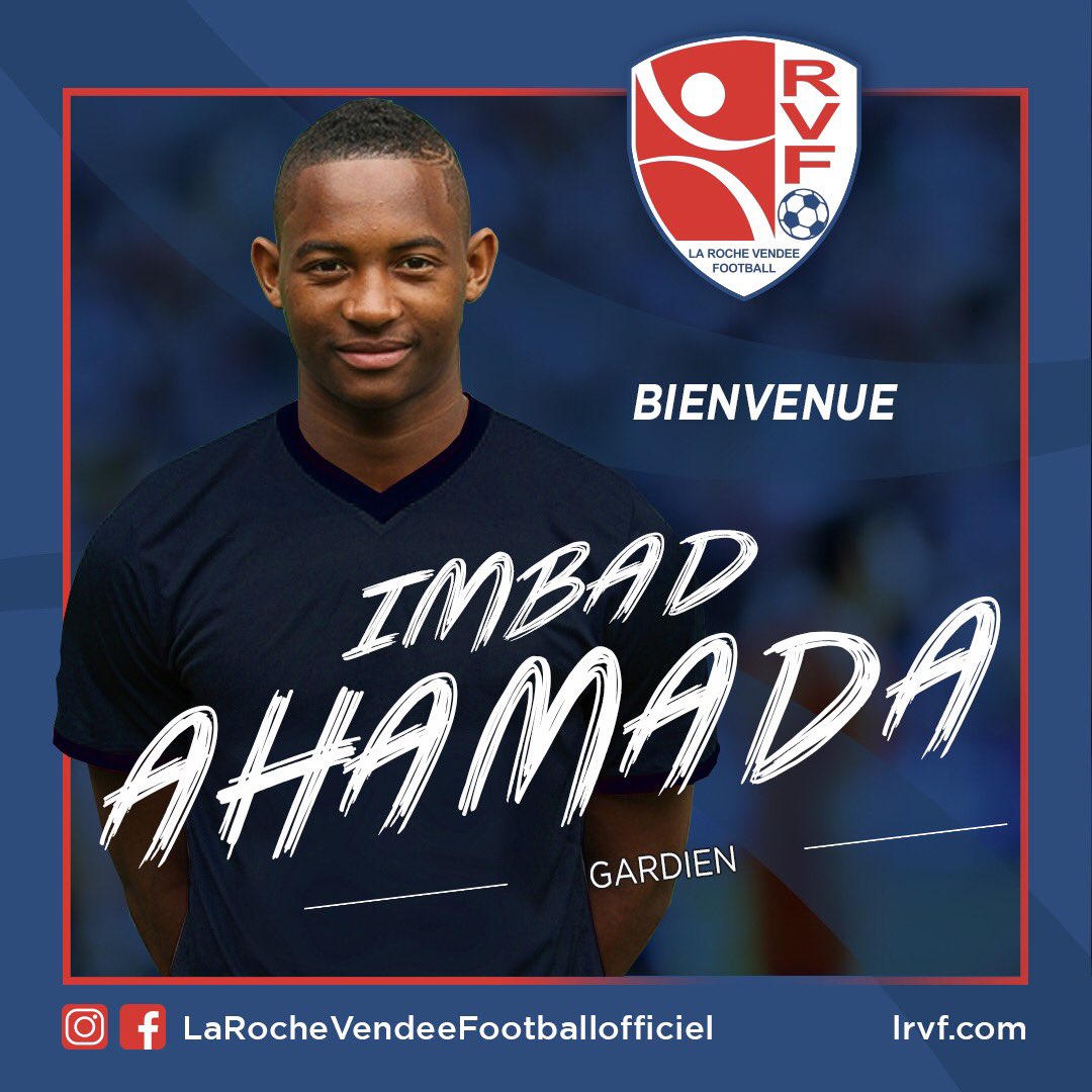 LaRocheVF's tweet photo. #mercatoLRVF 🔴⚪️
Imbad Ahamada s’engage à La Roche Vendée Football ⚽
Bienvenue Imbad👍🏼
#lrvf
#RVF
@LigueFootLFPL @OuestFrance @Actufoot85 @footnational https://t.co/WFjni3yiHN