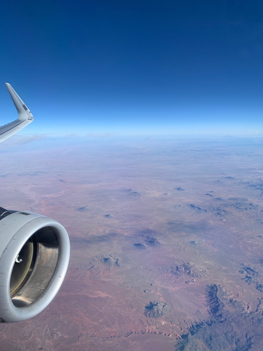 SteveCainLTC's tweet photo. Yesterday’s ⁦@AmericanAir⁩ flight path over Mars on the way to Chicago. As much as I fly, I’m still awestruck over our country’s beauty.  #travelingsalesman #windowseatforlife https://t.co/2F5JOF5vdF