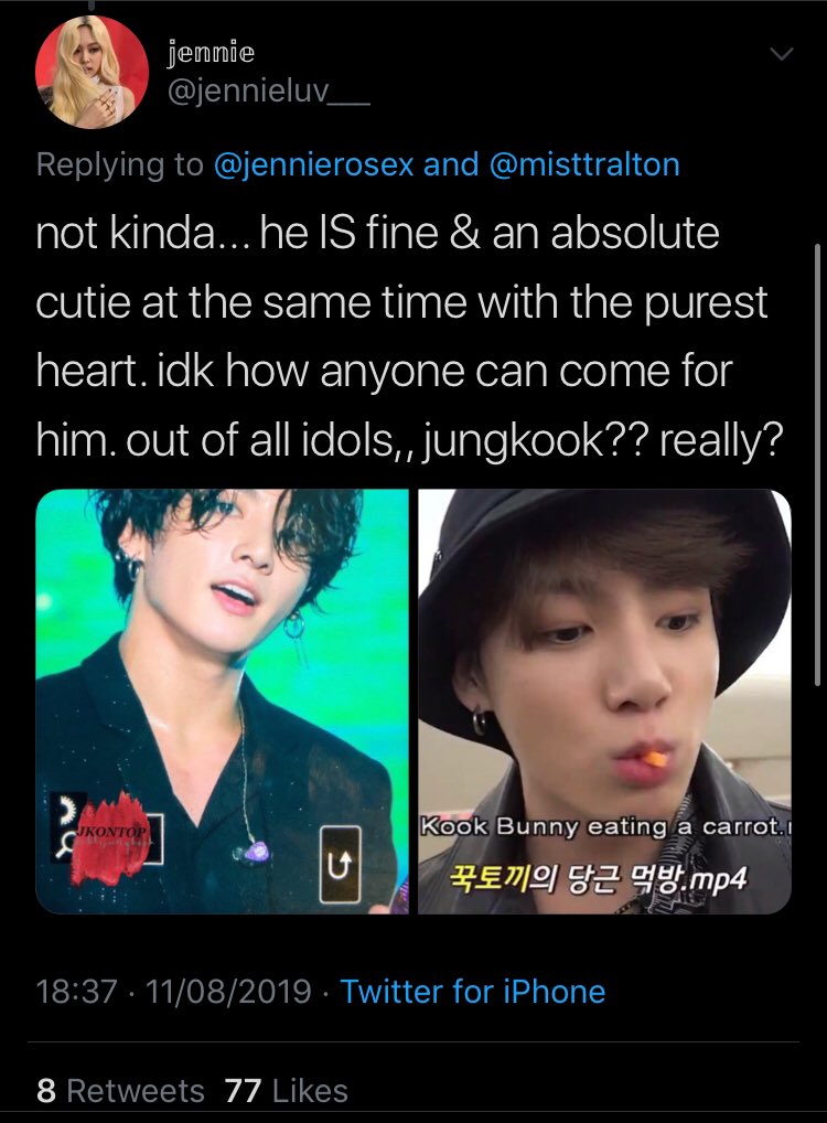 technically it’s not defending(?) but bts paved the way
