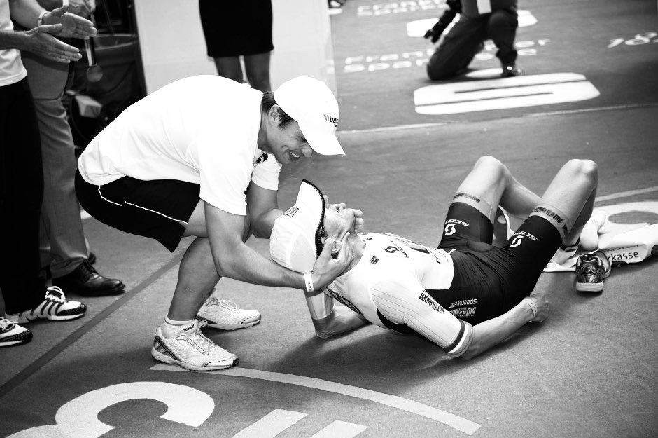 BinkMarino's tweet photo. In 2012 Normi convinced me to go and take the European title at Ironman Frankfut (win nr. 10 that was) #Binksbase @ironmanfrankfurt https://t.co/B57tzeRKSu