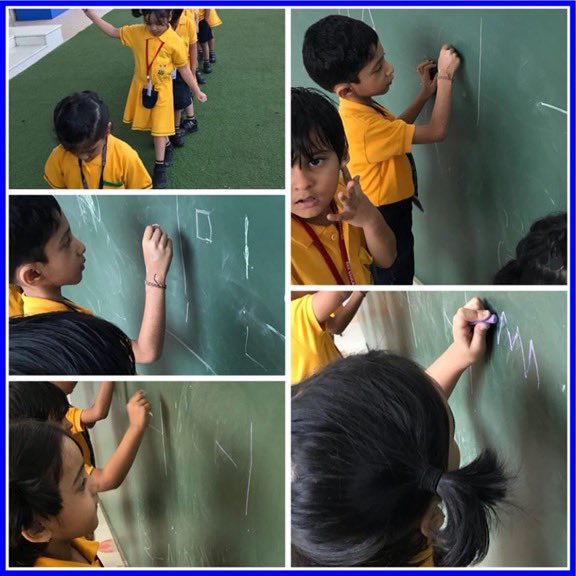 rbkintacademy's tweet image. #basicelements of #artline #learners #funfilled #arts @rbkia_2007 #horzintal #verical #zigzag #mountainpattern