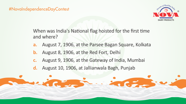 novadairy's tweet photo. Question 2
The #IndependenceDay #Contest is here! Take this knowledge quiz about our country &amp; stand a chance to win a gift hamper from #Novadairy. 
Answer all of the questions correctly Using #NovaIndependenceDayContest
Participate, share &amp; tag your friends
#ContestAlert https://t.co/cebiBhNgP8