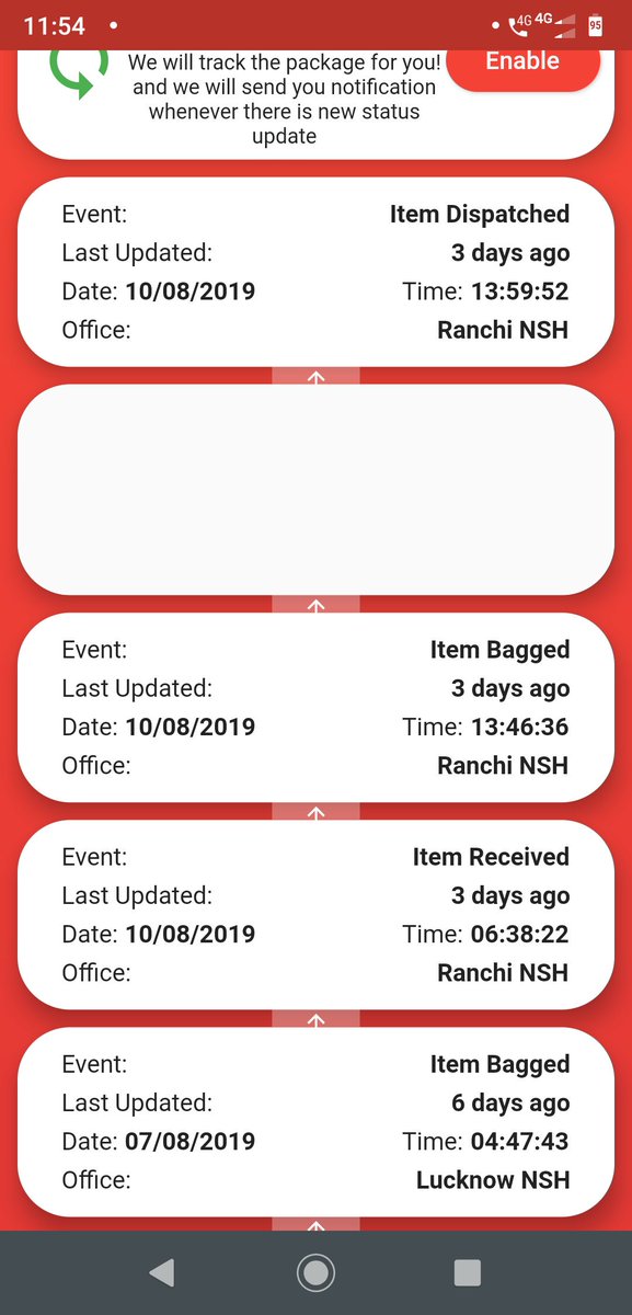 arya2singh's tweet photo. @PostOfficeIndia  @IndiaPostOffice @indiapost Hi can anyone help me to  deliver Rakhi on tomorrow.on 06of Aug Rakhi has sent by speedpost, Past two days i am taking follow up with local post office and till now nothing happen.  
My Number:-9973142114
Snap attached for reference. https://t.co/h76h8OqIu5