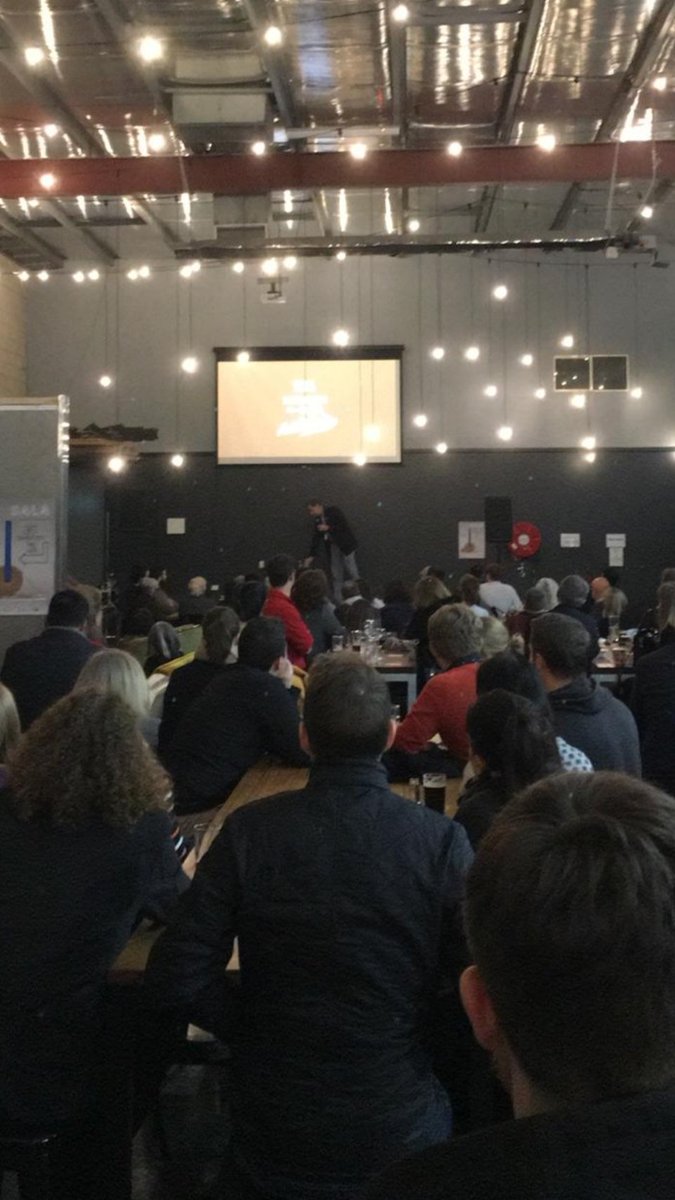 CityofNPSP's tweet image. We've got a full house at Little Bang Brewery for #rtbadl! Dr @dhcropley is speaking to us about creativity and crime!