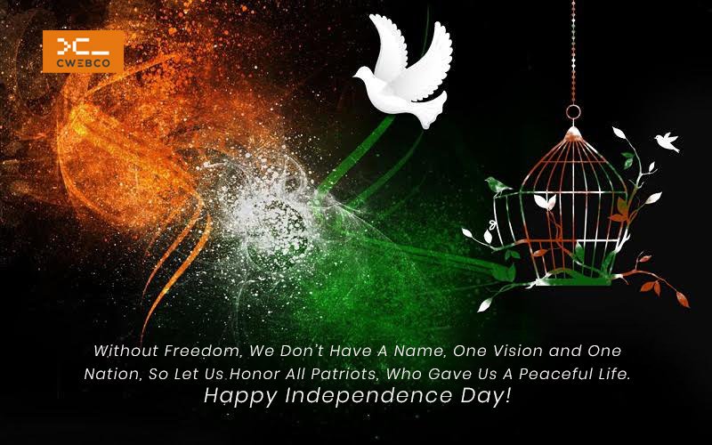 cwebconsultants's tweet image. Without Freedom, We Don’t Have A Name, One Vision and One Nation, So Let Us Honor All Patriots, Who Gave Us A Peaceful Life. Happy Independence Day! #IndependenceDay #cwebco #webdevelopment