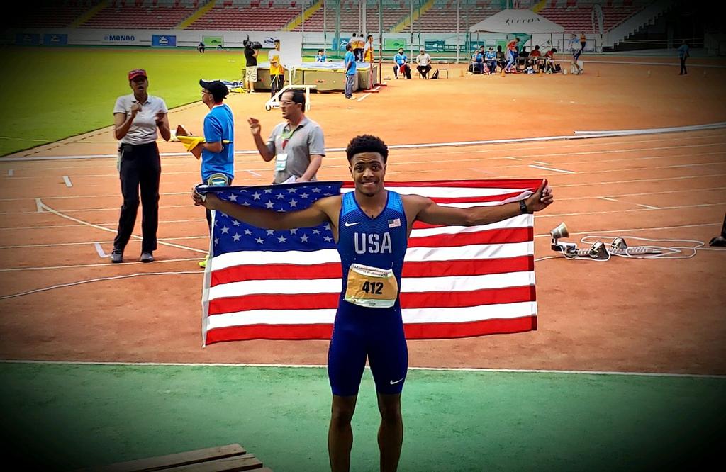 Justin Robinson's Summer

New Mexico: sets U-18 World Record (400)

North Carolina: anchors team to all-american 4x200

Florida U-20 US Championships: Wins 400

Costa Rica U-20 World Championships: Wins 400

Peru for Pan Am Games: Silver and Bronze

Missouri: First day of school!