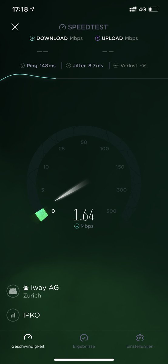 benjberisha's tweet photo. In Mazedonien besten 4G Empfang jedoch nur Steinzeit Geschwindigkeit. In Zürich gleich 100mal schneller🙏 #vipMacedonia🐌 #Swisscom🚀 https://t.co/rorCO7L2al