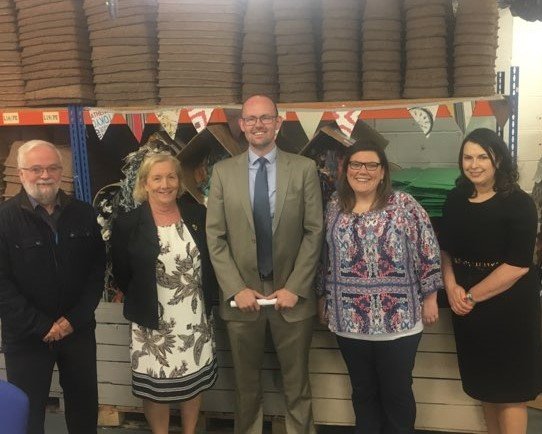 ReCreateIreland's tweet photo. We were delighted to welcome @Andrewforde_IRE from @DeptRCD and our friends from @SDCPartners out to ReCreate for a look around #SocEnt https://t.co/ta1HCd0sEs