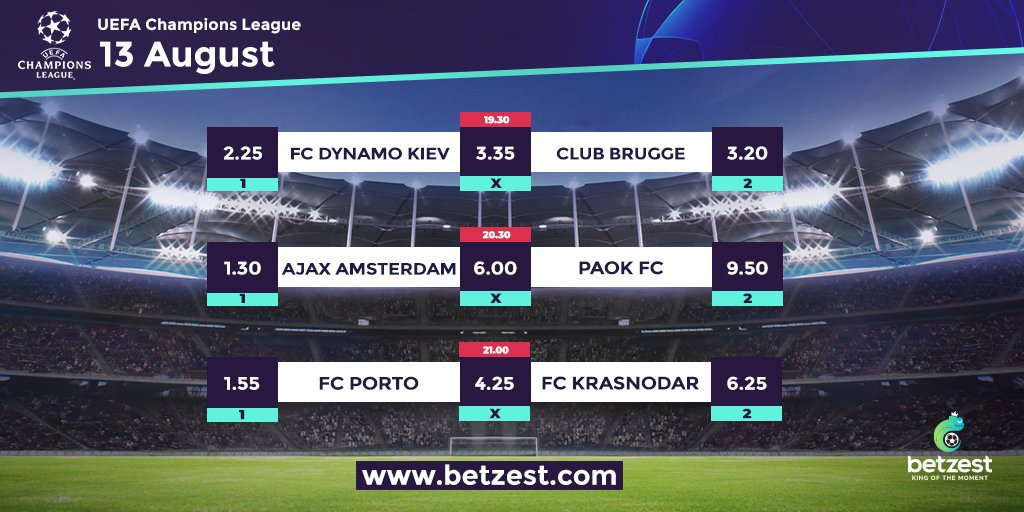 betzestofficial's tweet image. #championsleague
Make a deposit today and get a €10 free bet for any #UCLmatch
⚠️Odds can change! 🔞
👉Betzest.com