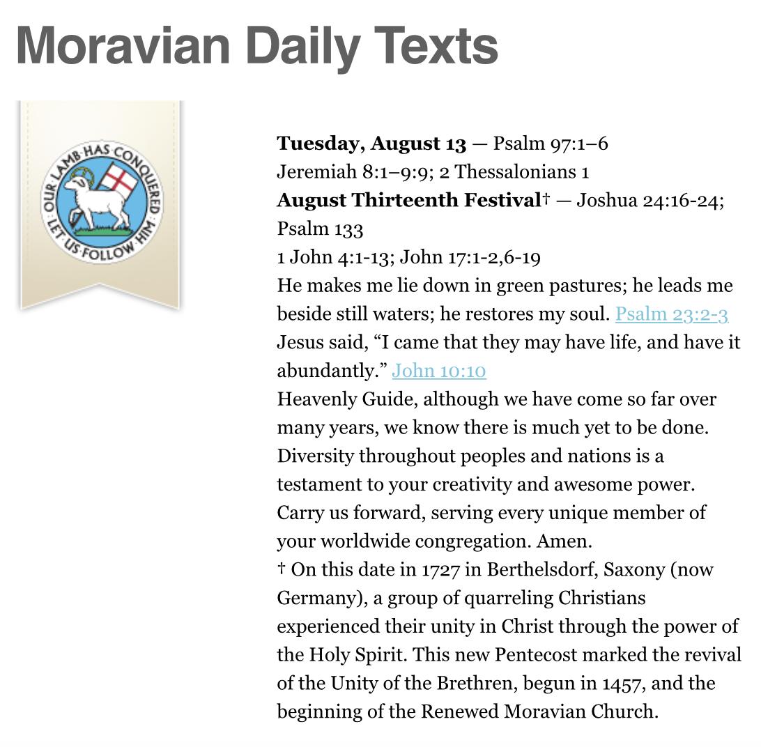 #theology #ELCA #Moraviandailytexts #inspiration #DieLosungen #Church