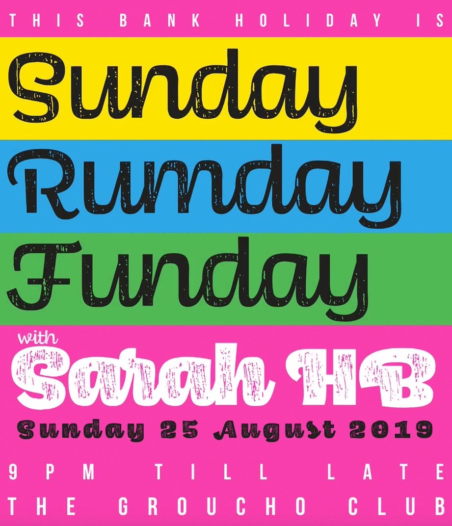 djshb's tweet photo. so many festivals cancelled this summer but The Groucho Club in Soho will relieve the pain by throwing open it's doors Bank Holiday Sunday 25th August post Carnival for a night of good vibes and dare I say it awesome tunes! Just message me for guest list.
#soho #nightclubbing #dj https://t.co/PVbFZ7SKx3