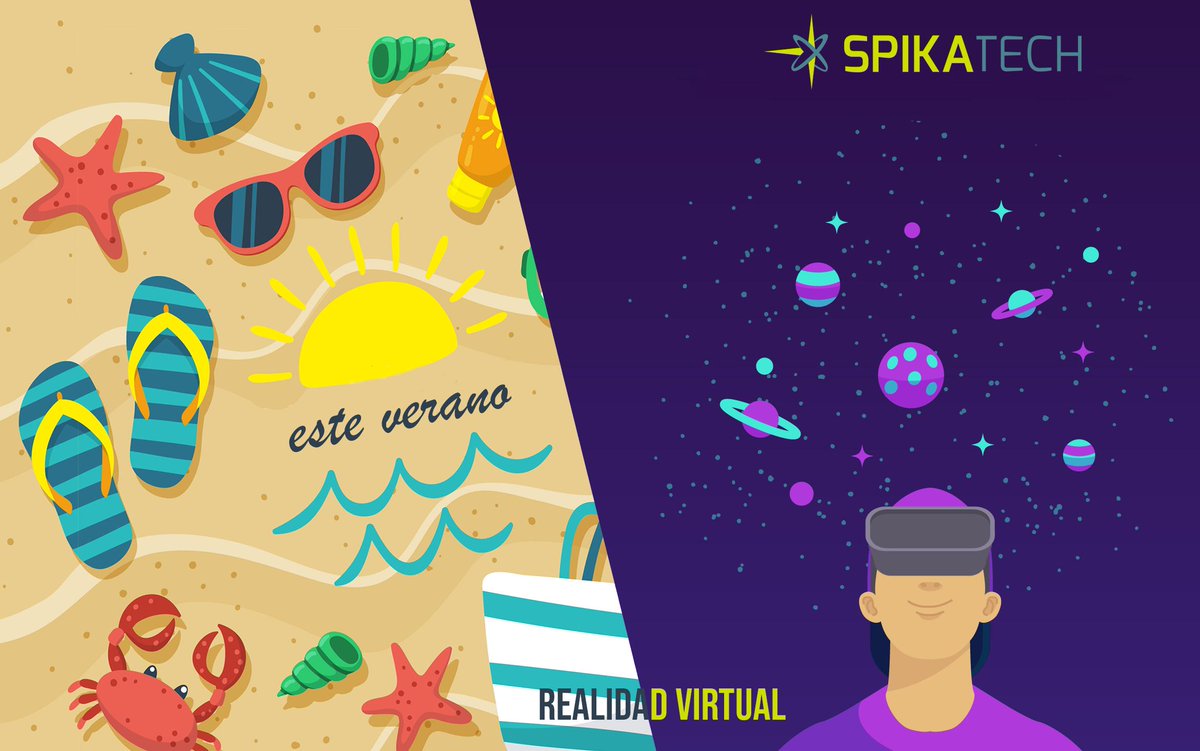 SpikaTech's tweet photo. Este verano ☀️😎 desde spikatech, también realidad virtual!!! #spikatech https://t.co/qqJ1LNdZ3K