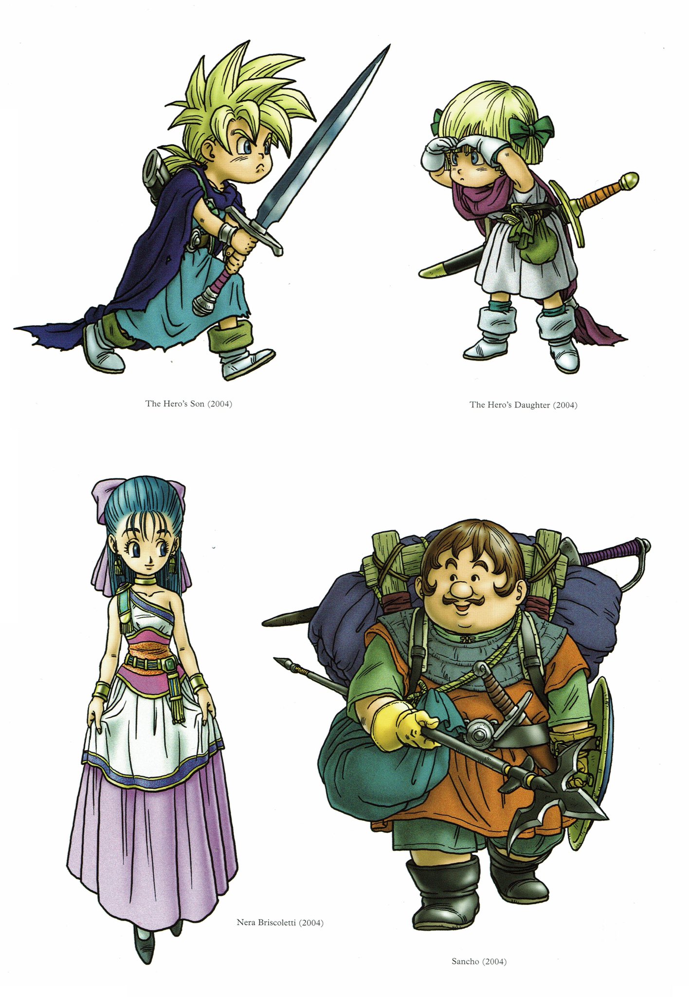 VideoGameArt&Tidbits on X: Dragon Quest III - character artwork