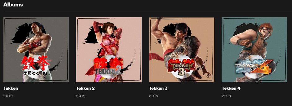 BandaiNamcoUK's tweet photo. 🎵 GOOD NEWS 🎵

Tekken soundtracks are now on Spotify! Just search for "Namco Sounds" and enjoy! https://t.co/16YdLGM5K1