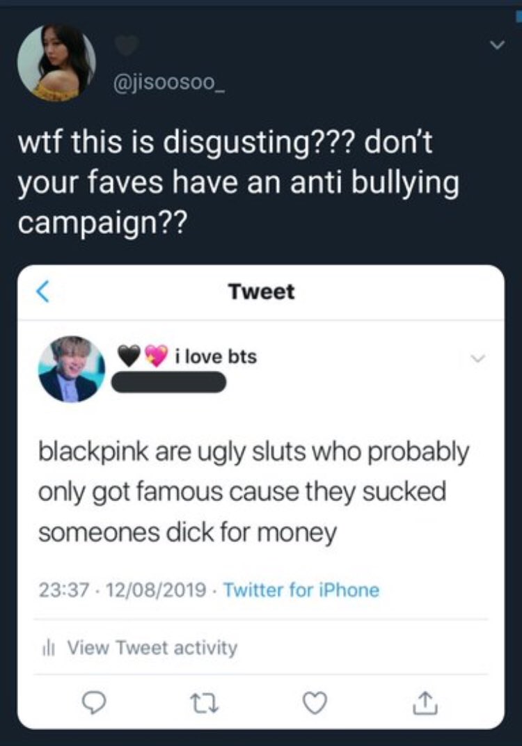 technically it’s not defending(?) but bts paved the way