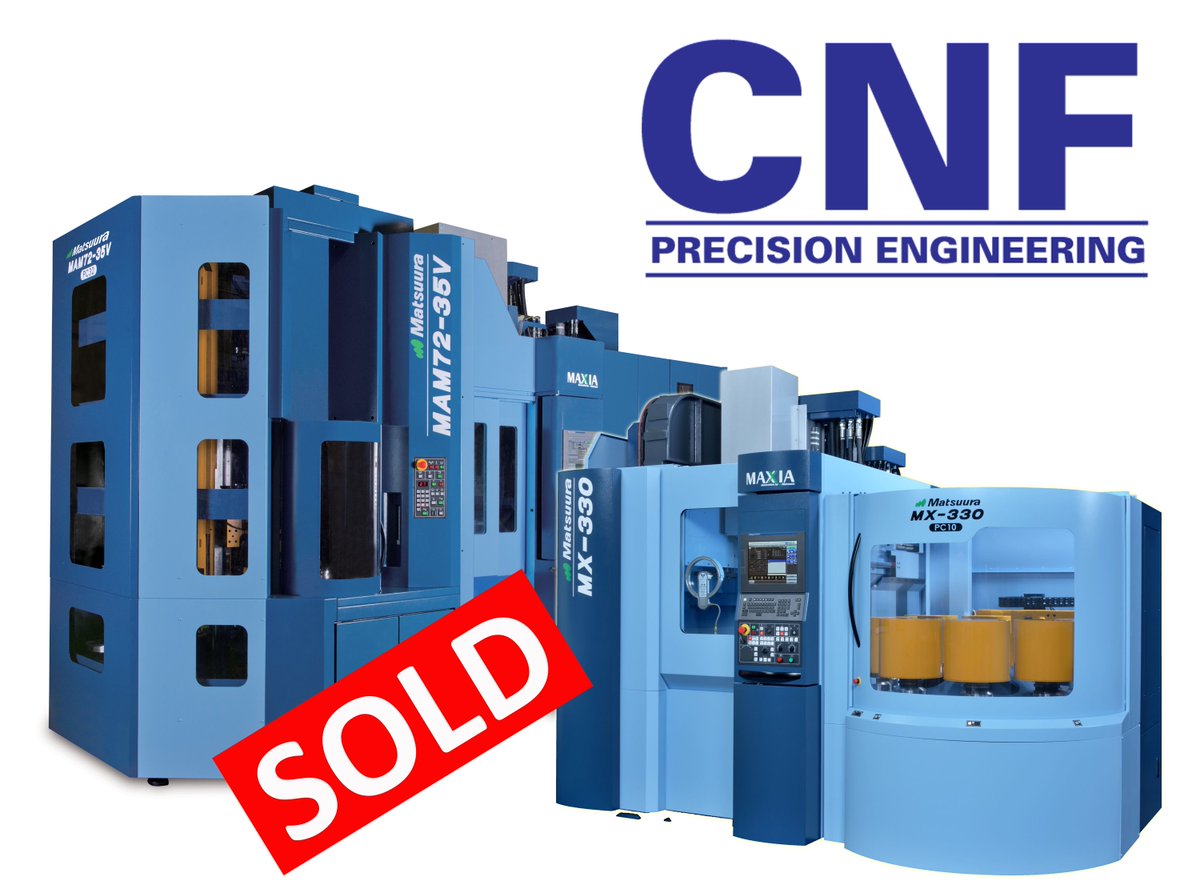 Matsuura is delighted to announce that @cnfprecision have invested in a 5 axis, 32 pallet Matsuura MAM72-35V & a 10 pallet, 5 axis MX-330 PC10.

#ukmfg #ukinvestment #ukexports #5axis #CNC #machining #automation #GoodNews