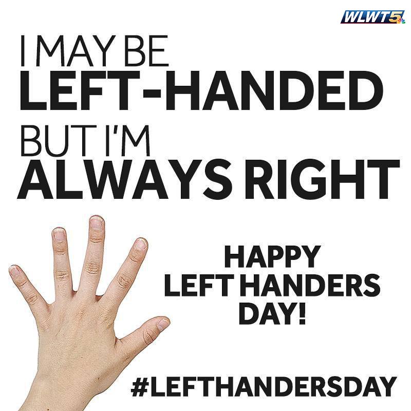 WLWT's tweet photo. Left-handers LIKE to represent! https://t.co/XHWi589Rz7