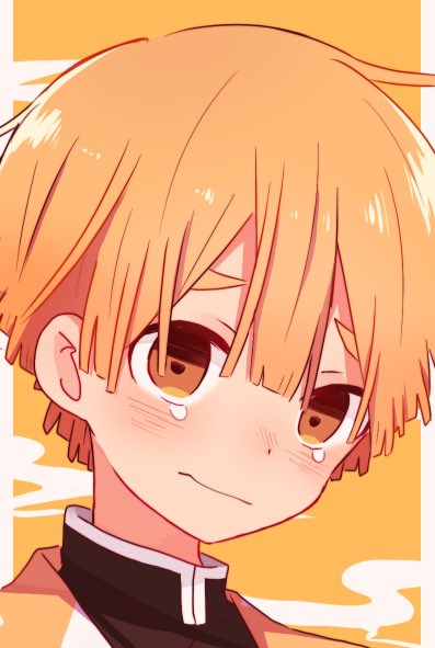 ちよ🔅さんがTwitterに投稿した我妻善逸(鬼滅の刃)のイラスト。