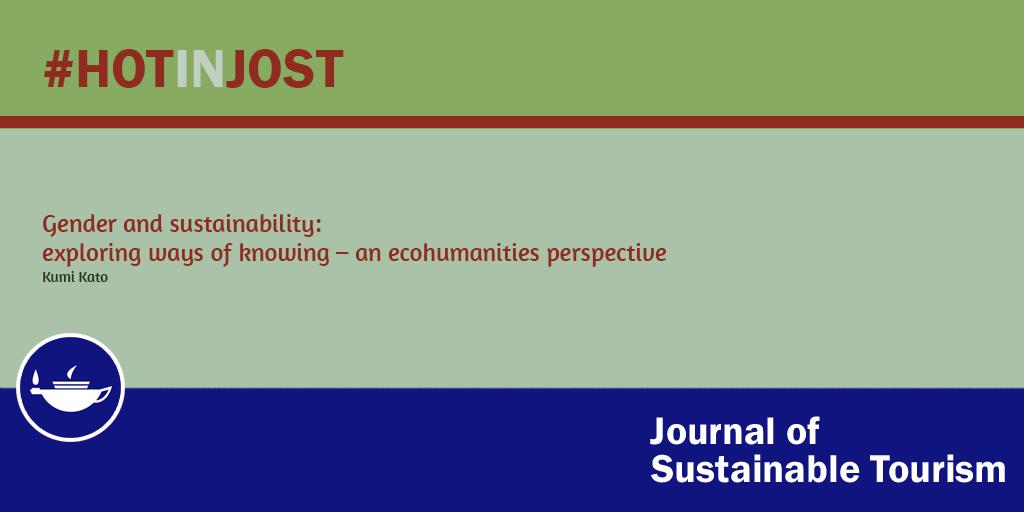 Gender and sustainability – exploring ways of knowing – an ecohumanities perspective
#HotinJost ow.ly/Lu3C30phKQH