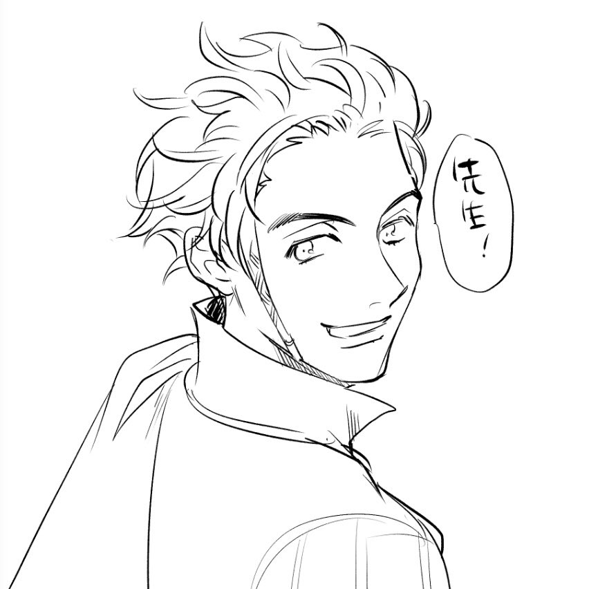 別の原稿の横で落書き 