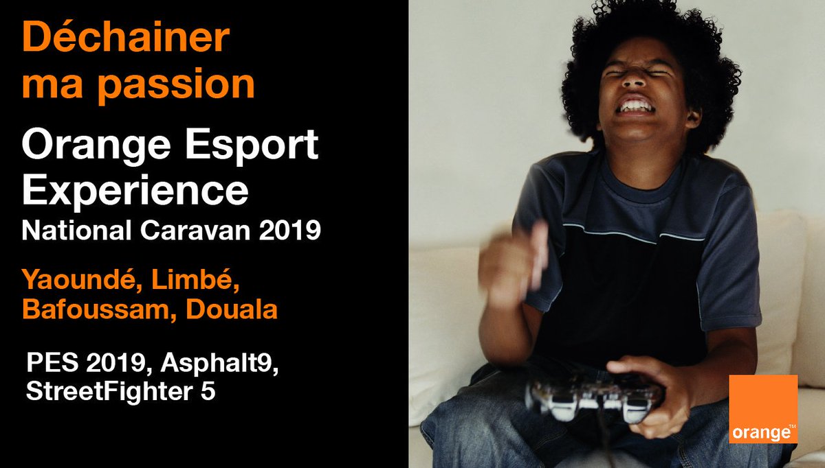 Gamers de Yaoundé, Limbé, Bafoussam, Douala et des villes environnantes, participez à Orange Esport Expérience National Caravan 🎮.
Mesurez-vous aux meilleurs et tentez de remporter de nombreux lots🥇🎁.

Plus d’informations et inscription sur: bit.ly/EsportNational… 📲.