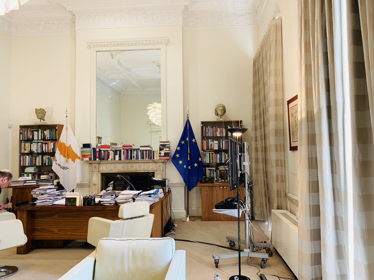 NadiaThemis's tweet photo. I had the pleasure to meet again today our #highcommissioner 4 the Republic of Cyprus in #UK, @eevriviades I felt the need to thank him for his contributions 2 our country
He is so energetic&amp;charismatic man His office is full of historic momentsUntil we meet again #cyprusembassy https://t.co/Oa07ONzqRl