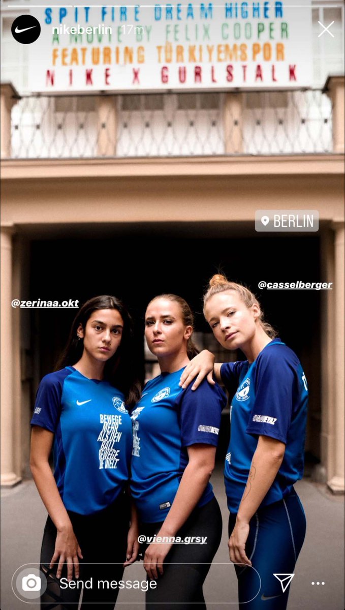 Check out @nikeBerlin on Instagram to see some great pics and clips from Türkiyemspor Women’s division season opening party.

#mavibeyaz #sisterhood