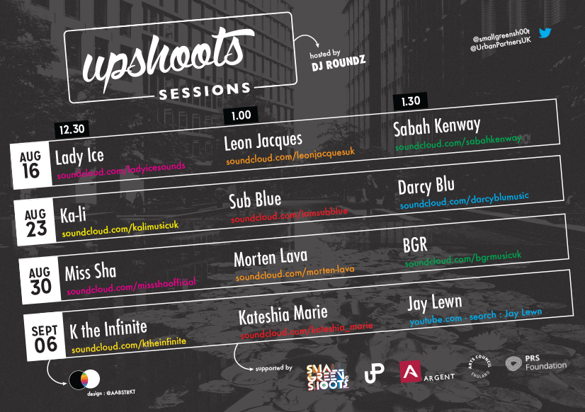 The Upshoots sessions return to King’s Cross! 🎶

The series of free, live music events feature performances from aspiring artists every Friday lunchtime at Pancras Square from 16 August – 6 September. 

kgx.cc/2yVPnGl