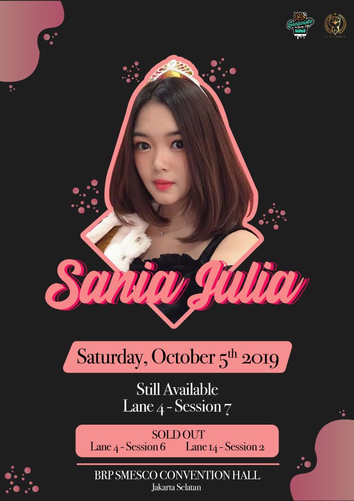 p
p
p
p
Temen-temen hanya sekadar mengingatkan, untuk kalian yang rindu nya sudah akut , yang mau bercanda , main ayam jago , main bekel , sulap dll dengan <a href="/Julie_JKT48/">Julie</a> . Yuk di gaskeun jangan lupa dibeli Tiket HS nya yaa! 
Kalyaan semua ditunggu sama Julie dibilik rindu~