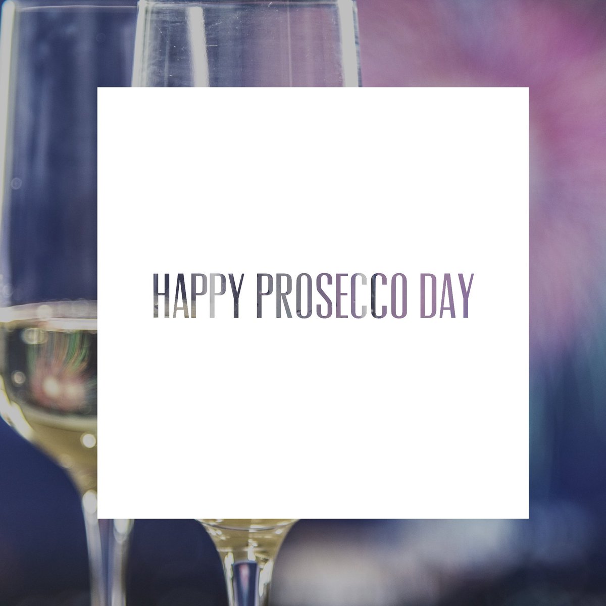 Happy #ProseccoDay slightly random for a Tuesday but you know, any excuse 🥂