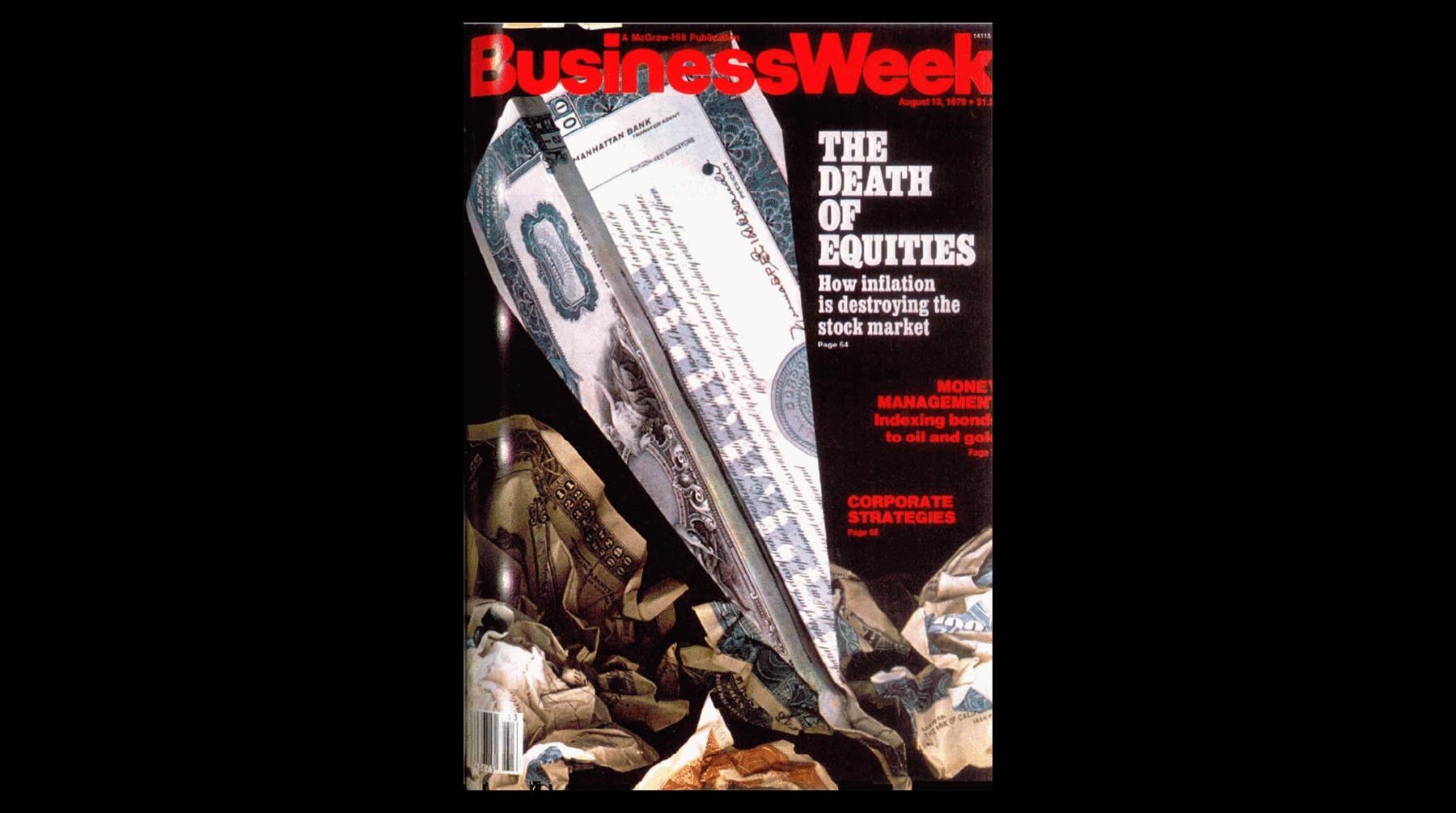 It's been 40 years since our cover declared "The death of equities" /  Twitter