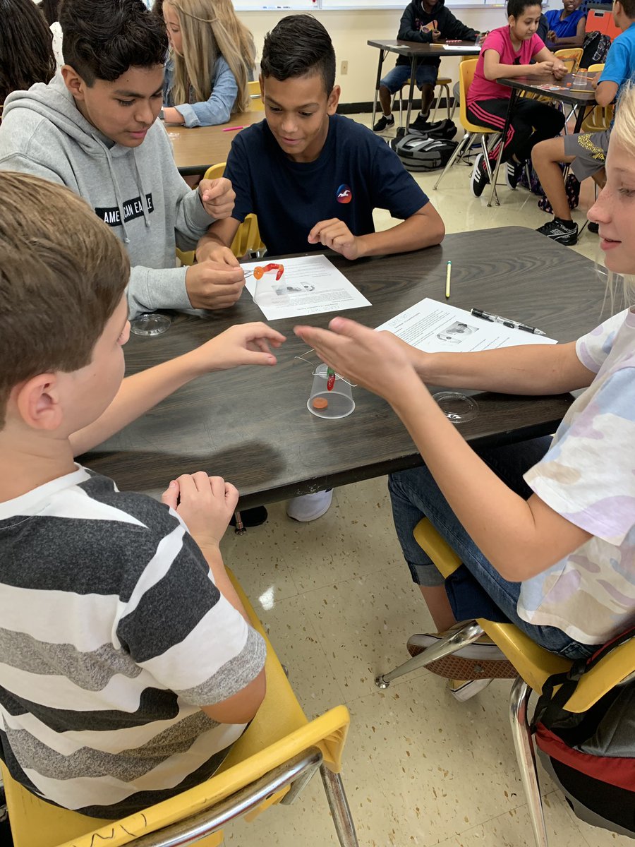 rspolk's tweet photo. Students working on Saving Sam on the first day of school! Even middle schoolers like inquiry and problem-solving fun! @PineViewMiddle #ibinquirer #ibthinker https://t.co/MQQjyhErVE