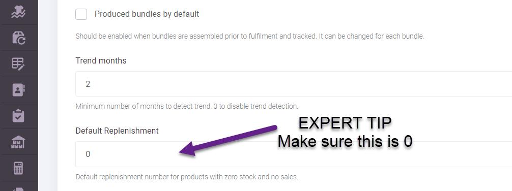 jeri_murph's tweet photo. #TIPTUESDAY In #InventoryPlanner, be aware that the default replenishment rate is automatically set to 1 if your products have zero/no sales. @inventory_plan 

Don't buy things that you don't need and make sure that you set this to zero (0) in Settings > Forecast. https://t.co/mK8PynQMQe