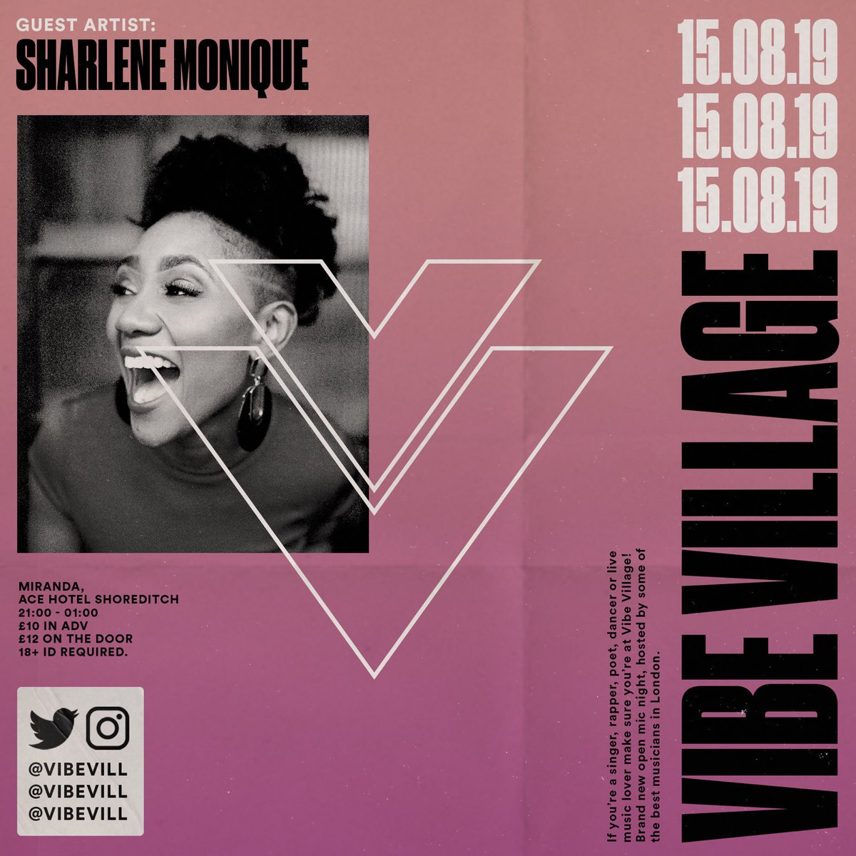 karen_aileen_'s tweet photo. Vibe Village is back this week! Are you ready? 🙌 Featuring @SharleneMoniq as our lovely guest artist ✨ Get your tickets now and see you there 💚🌴
@vibevill 
https://t.co/MUE0rNOvDu https://t.co/IP7YYmVGPE