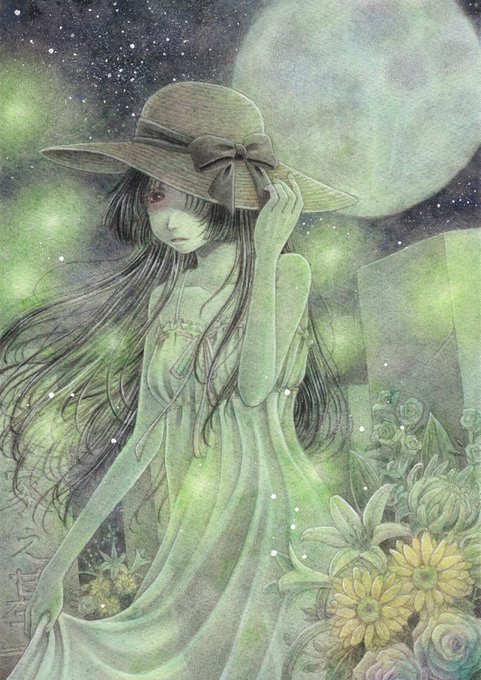 黒髪ロング白ワンピ麦わら帽子展のtwitterイラスト検索結果 黒髪ロング白ワンピ麦わら帽子展のtwitterイラスト検索結果