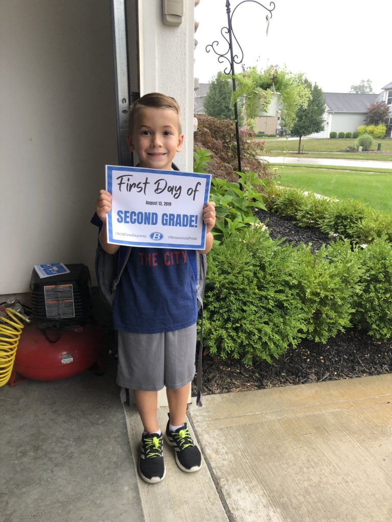 mrs_reppa's tweet photo. Second grade, sixth grade, 17th year of teaching, AND married 14 years today. ππ #BCSFirstDay2019 https://t.co/M8rlGpzMEb