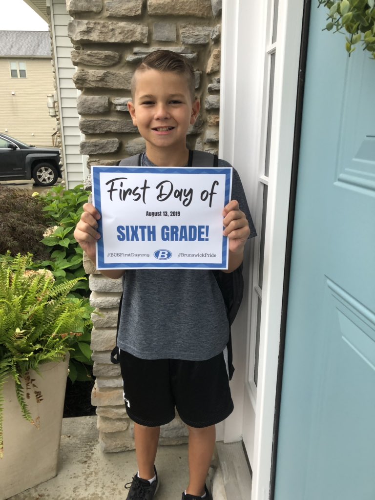 mrs_reppa's tweet photo. Second grade, sixth grade, 17th year of teaching, AND married 14 years today. ππ #BCSFirstDay2019 https://t.co/M8rlGpzMEb