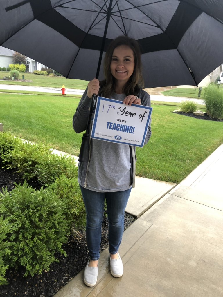 mrs_reppa's tweet photo. Second grade, sixth grade, 17th year of teaching, AND married 14 years today. ππ #BCSFirstDay2019 https://t.co/M8rlGpzMEb