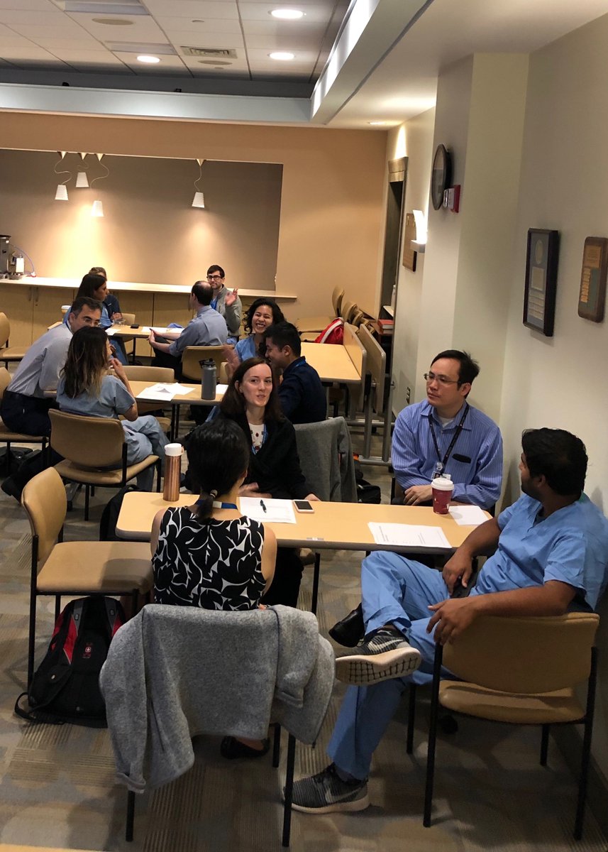ShannaMatalonMD's tweet photo. engaged residents full of great ideas at today's "step back consultation" exercise based on @harvardmacy during @BWHRadEdu #radres conference as the capstone to our #BeyondInterpretation #research curriculum - love it!! @claretempany @AaronSodickson @AURtweet #MedEd https://t.co/seWapGROxX