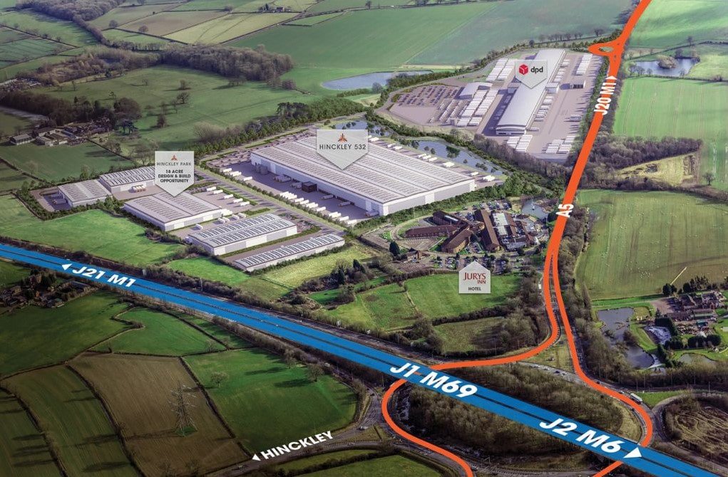 UKConstructionm's tweet photo. .@WinvicLtd  is underway with a #scheme to produce the largest #domestic #parcel #hub in #Europe for #DPD in #Hinckley. #Leicestershire #technology #construction #Hub5 #Hub4 #delivery  https://t.co/Qt2q6iLTZ5 https://t.co/rM21bVbMme