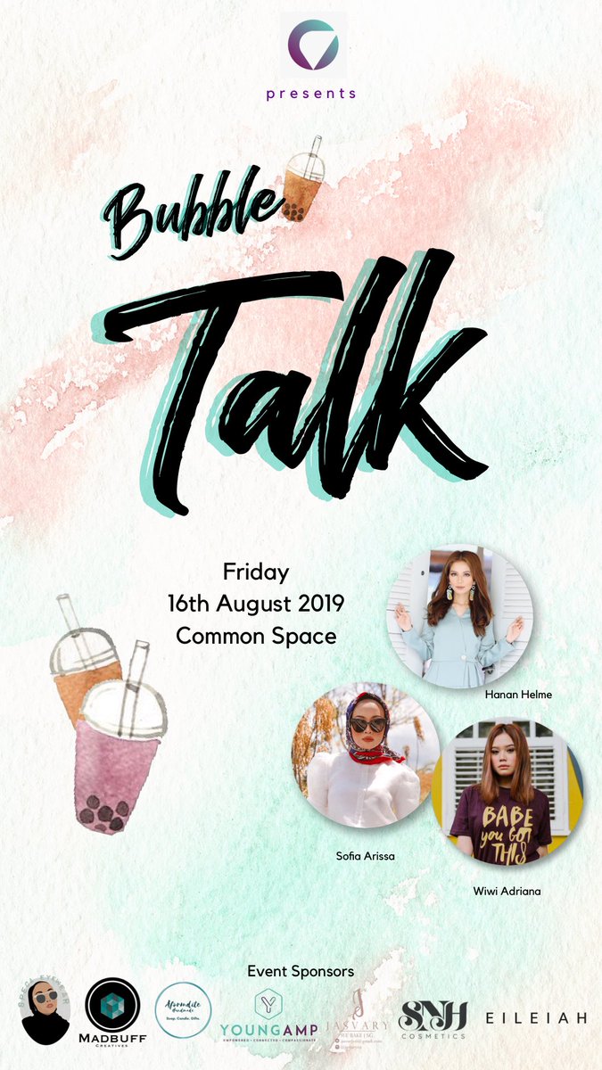 An evening with your favourite influencers over bubble tea? Why not! Get your tickets here: commonspace.sg