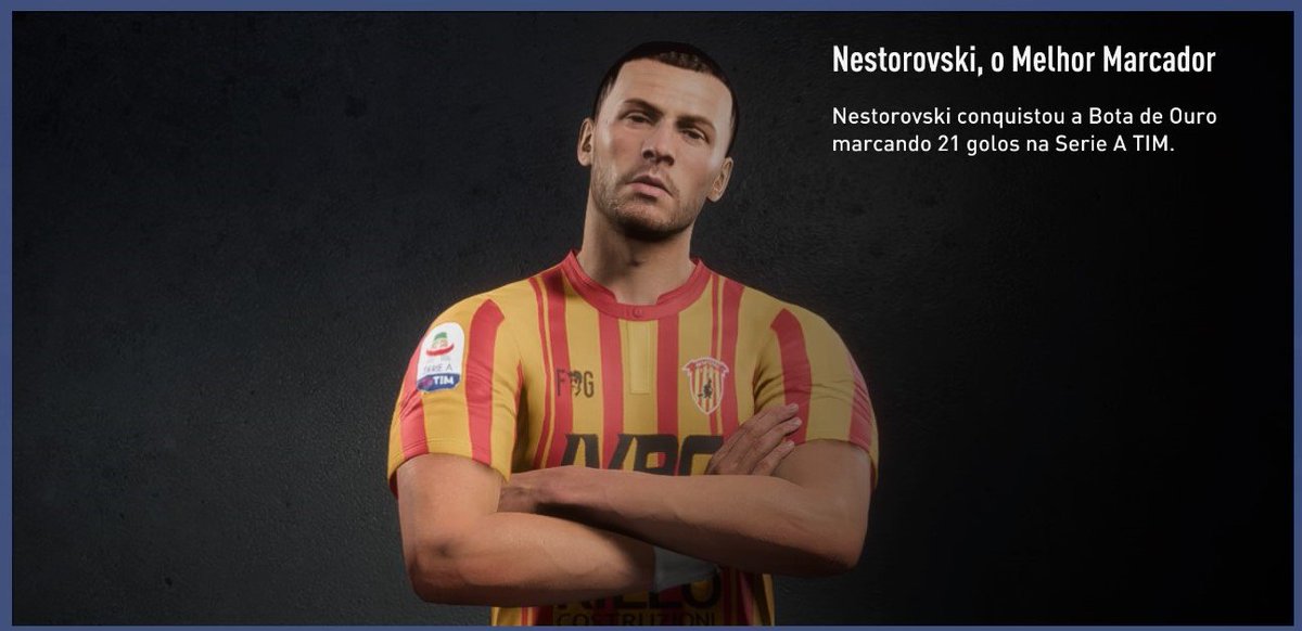herrgusma's tweet photo. #careermode #Fifa19 #PS4
A Chuteira de Ouro tem dono! #Nestorovski marcou 21 gols e sagrou-se o artilheiro da  #serieAtim. (tbm foi pelo Palermo na #calcioB).
O #Benevento ainda teve #Mendoza como líder em assistências (15) e o próprio Nesto como 2º Melhor no quesito. [continua] https://t.co/cb5vV8jn1U